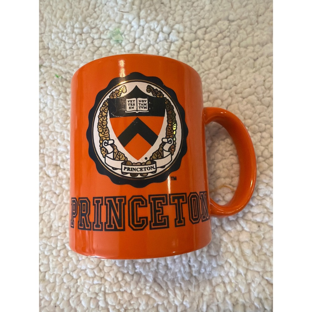 Princeton University Orange Ceramic Coffee Mug Ivy League Crest Logo Tigers